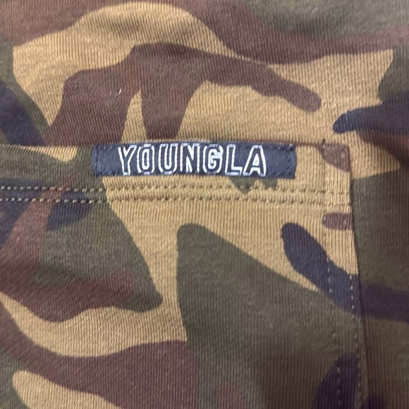 NEW! YOUNGLA - BODYBUILDING FRENCH TERRY SHORTS - CAMO - Size: XL - Picture 4 of 5